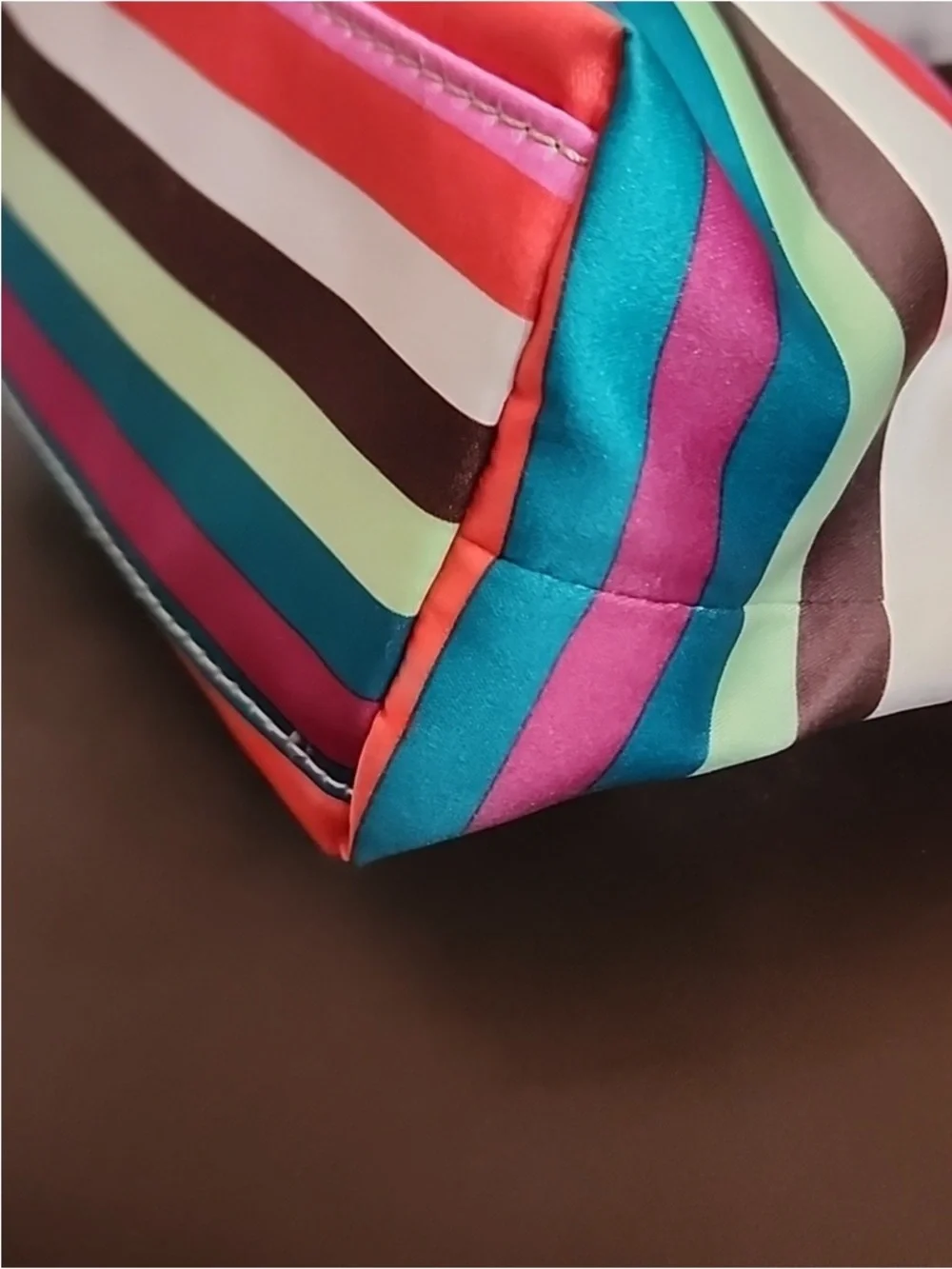 Coach Legacy Striped Tote EUC with Metallic Gold Trim - Picture 11 of 11